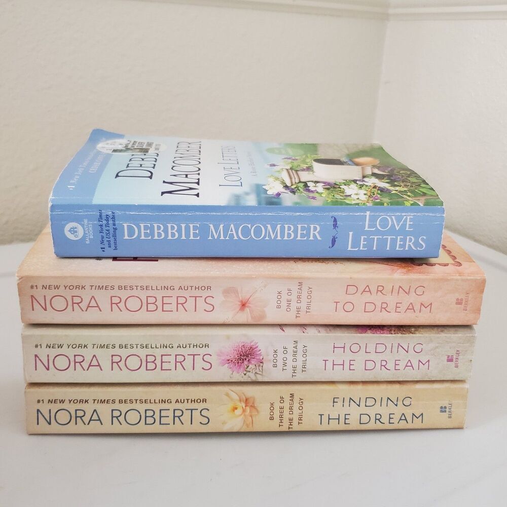 Nora Roberts The Dream Trilogy 1-3 & Debbie Macomber Love Letters Paperback Lot
